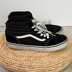 Vans Off The Wall High Top Shoes  Black/White Old Skool 500714 Youth SZ 5.5